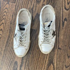 Golden Goose Women’s Sneakers size 39 leopard star on the side.